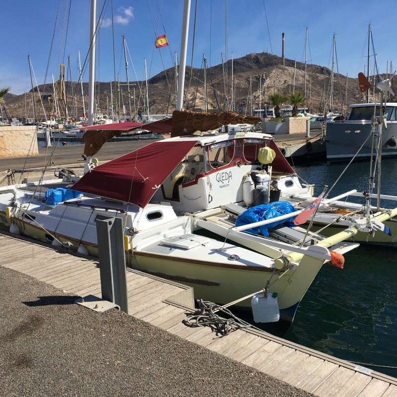 Catamarán Gleda atracado en Yacht Port Cartagena (1)